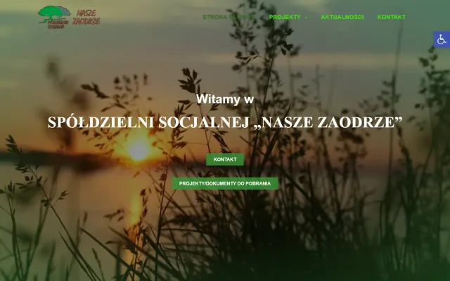 Strona Spółdzielni Socjalnej Nasze Zaodrze